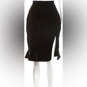 Altuzarra velvet midi skirt